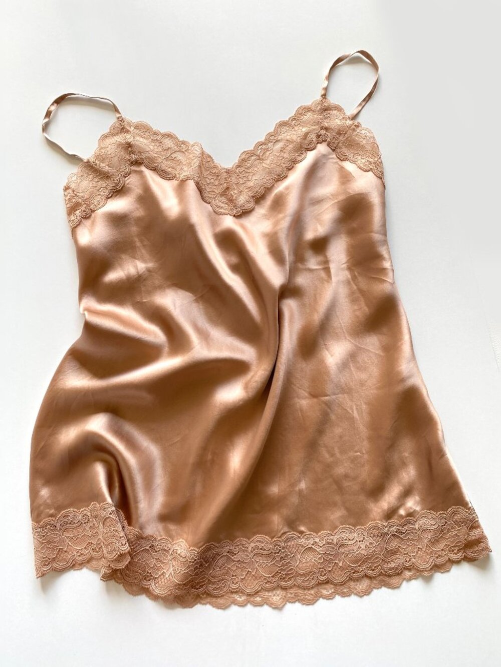 Intimissimi 100% Silk and Lace V-neck Top Size L - Picture 7 of 9